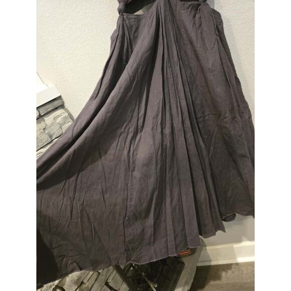 Farm Rio Women's Gray Cut-Out Maxi Dress Size M Party Cocktail - Picture 3 of 8